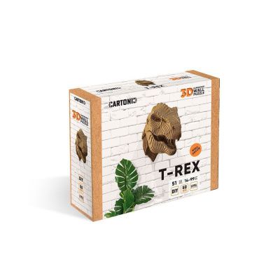 Картонний настінний конструктор "Cartonic 3D Puzzle T-REX"